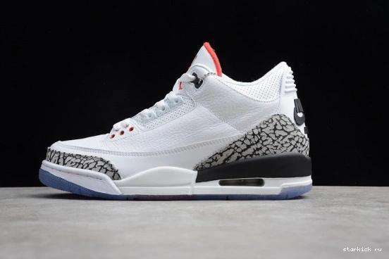 White Air 923096-101 Free 3 Cement 923096-101 Retro Jordan Throw Line 0717